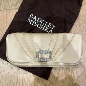 Badgley Mischka Satin Clutch